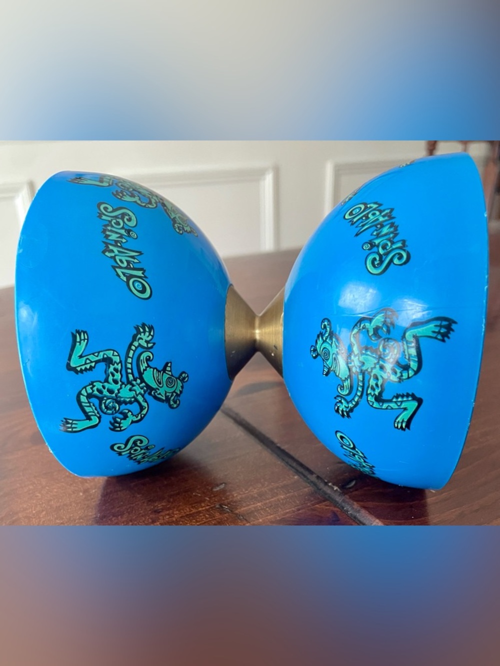 Vintage ‘Spin-Ab-Lo’ Diabolo by Spintastics - Blue (Late 1990’s / Y2K)